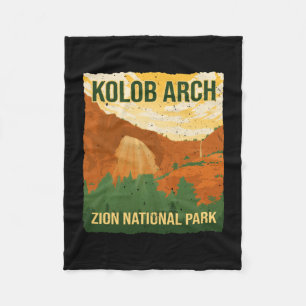 Kolob Bogen Zion Nationalpark Wandern Camping Fleecedecke