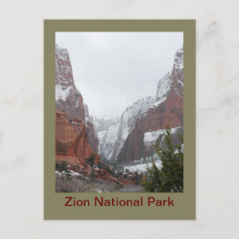 Kolob Canyons after a Late Winter Storm Postkarte
