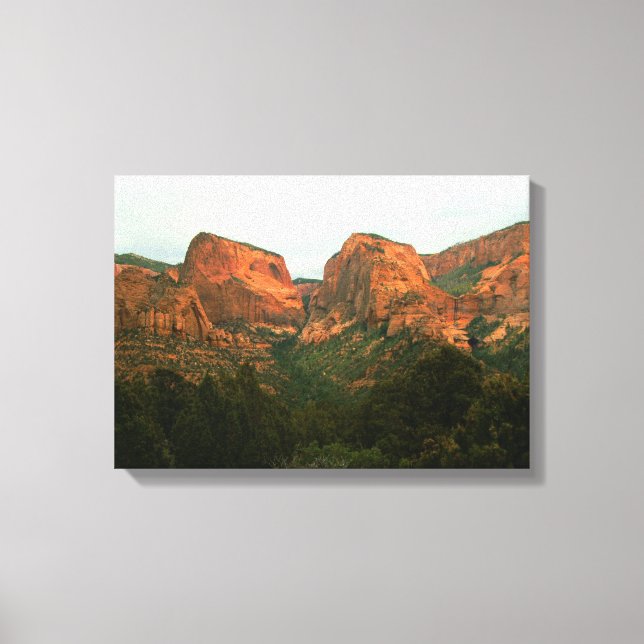 Kolob Canyons auf Leinwand (Vorderseite)