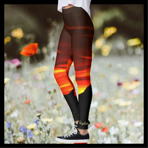 Kolob Sunset, Name auf Ankle Leggings