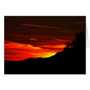 Kolob Sunset Zion Nationalpark Utah Blank Card