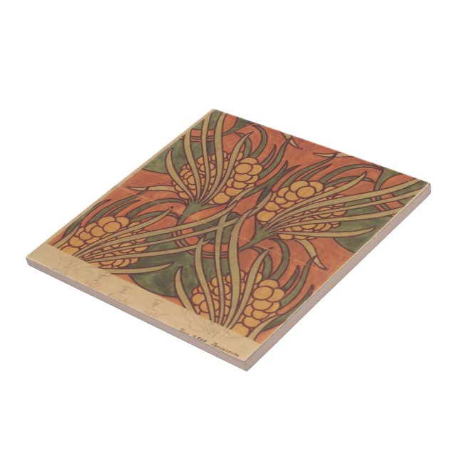 Koloman Moser- Gewebeentwurf für Backhausen Fliese (Seite)