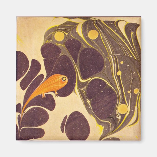 Koloman Moser Kunstwerk, Fisch Magnet (Vorne)