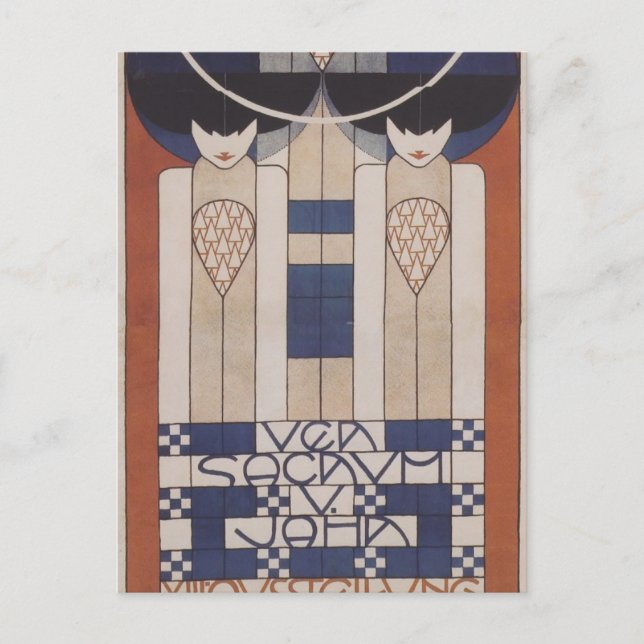 Koloman Moser- Poster für das XIII. Sezession Postkarte (Vorderseite)