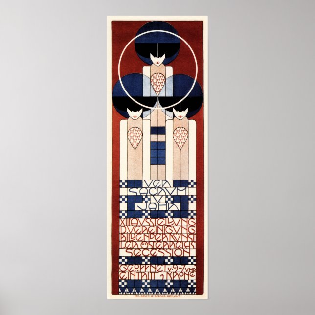 KOLOMAN MOSER / Sacrum / Jahr Wien Secession Poster (Vorne)
