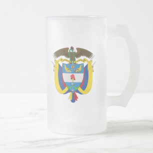Kolombieemblem Mattglas Bierglas