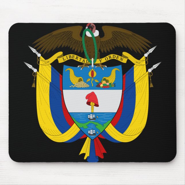 Kolombieemblem Mousepad (Vorne)