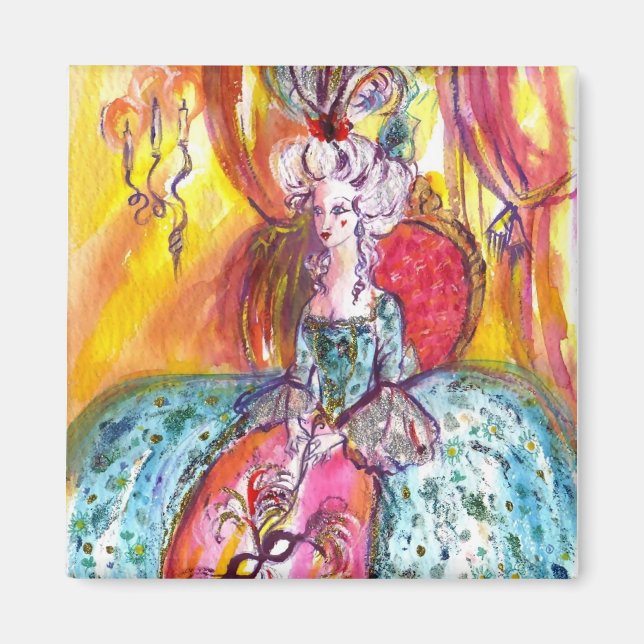 KOLOMBINA / VENEZIANISCHE MASQUERADE MAGNET (Vorne)