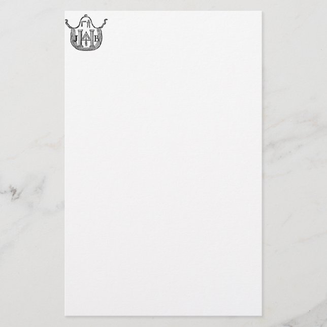 Koloniale Schürze Briefpapier (Vorderseite)