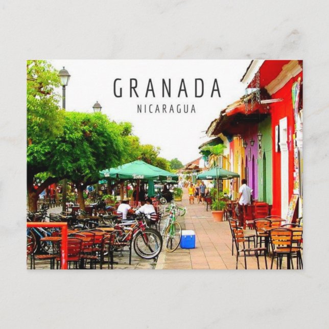 Koloniale Stadt Granada Nicaragua Postkarte (Vorderseite)