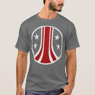 Koloniale Wappen-Pocket-Variante der United Staate T-Shirt