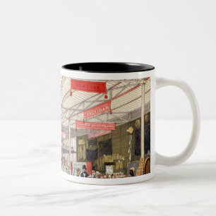 Kolonialerzeugnis in der großen Ausstellung von Zweifarbige Tasse