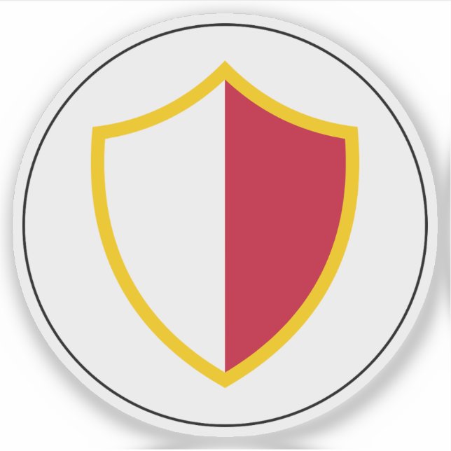 Koloniales Abzeichen Malta (um 1898 - 1943) Aufkleber (Vorderseite)