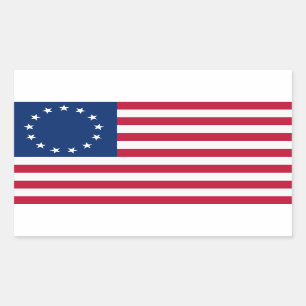 KolonialFlagge-Aufkleber Rechteckiger Aufkleber