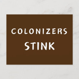 Kolonisatoren stink postkarte
