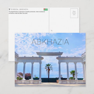 Kolonnade, Sukhum, Abchasien Reise-Postkarte Postkarte