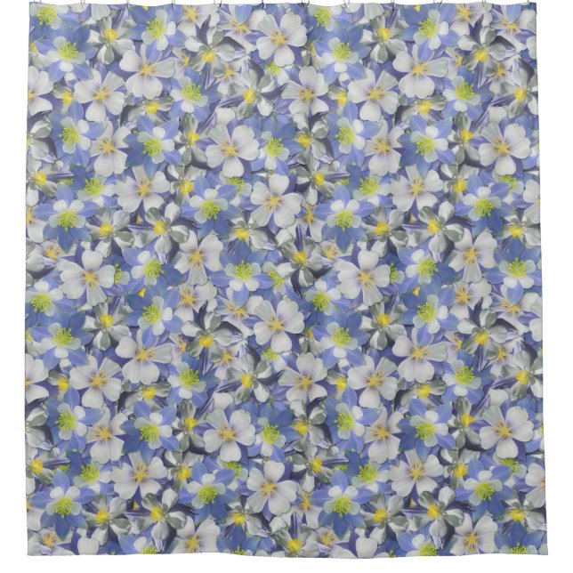 Kolonnen Nahtloses Muster Duschvorhang (Vorderseite)