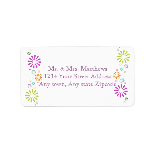 Kolorbursten Adressaufkleber (Vorne)