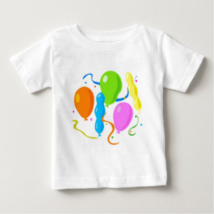 Kolored Birthday Party Balloons Baby T-shirt