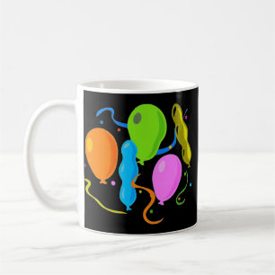 Kolored Birthday Party Balloons Kaffeetasse