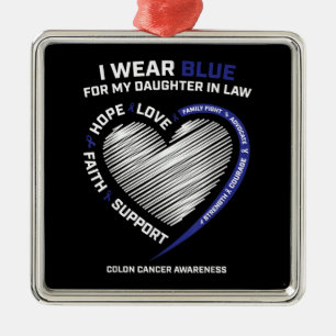 Kolorektale Schwiegertochter Colon Awareness Ornament Aus Metall