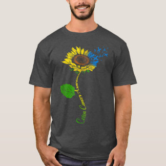 Kolorektaler Krebs Aufklärungsmonat Ribbon Sonnenb T-Shirt