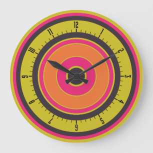 Kolorful Circles 06 Große Wanduhr