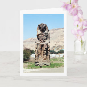 Koloss von Memnon Statue, Luxor, Ägypten Karte