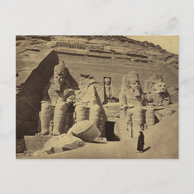 Kolossal Figures, the Great Temple at Abu Sunbul Postkarte (Vorderseite)