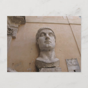 Kolossale Statue von Konstantin, Rom, 315-220 CE. Postkarte