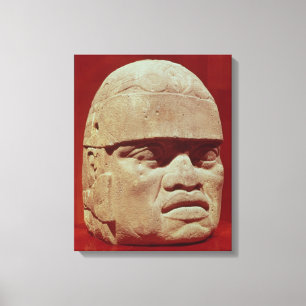Kolossaler Kopf, Olmec Leinwanddruck
