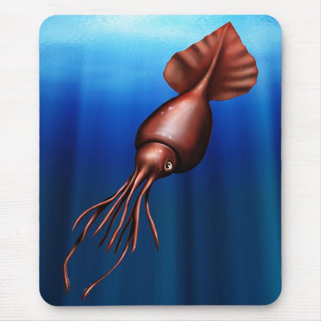 Kolossaler Tintenfisch Mousepad (Vorne)