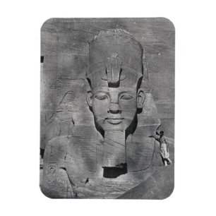Kolossalstatue von Ramesses II in Abu Simbel, 1850 Magnet