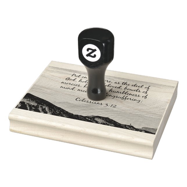 Kolosse 3:12 gummistempel (Stempel)