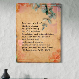 Kolosse 3:16 Canvas Wall Art 30 x 40 Leinwanddruck