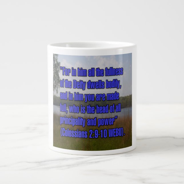 Kolosser 2:9-10 WEBU Tasse (Vorderseite)