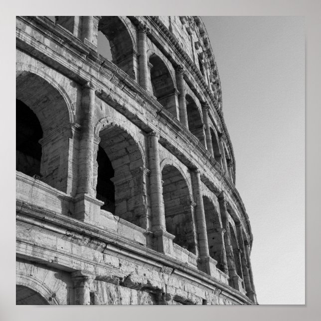 Kolosseum in Rom. Amphitheater Monumental Roman Poster (Vorne)