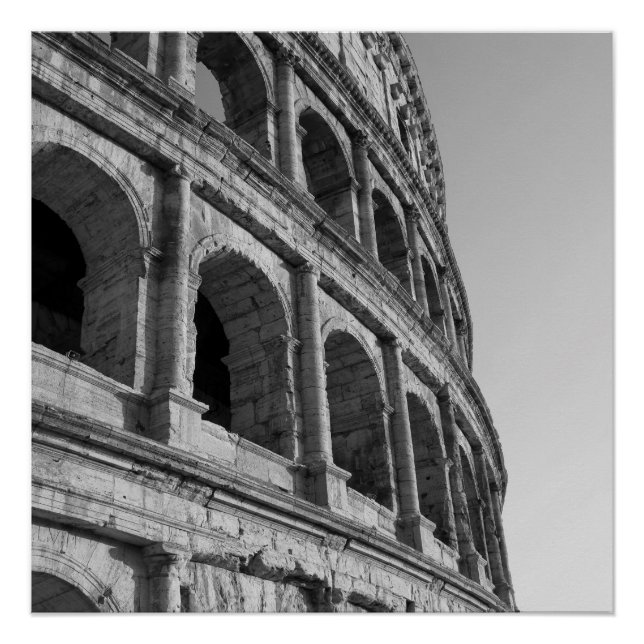 Kolosseum in Rom. Amphitheater Monumental Roman Poster (Vorderseite)