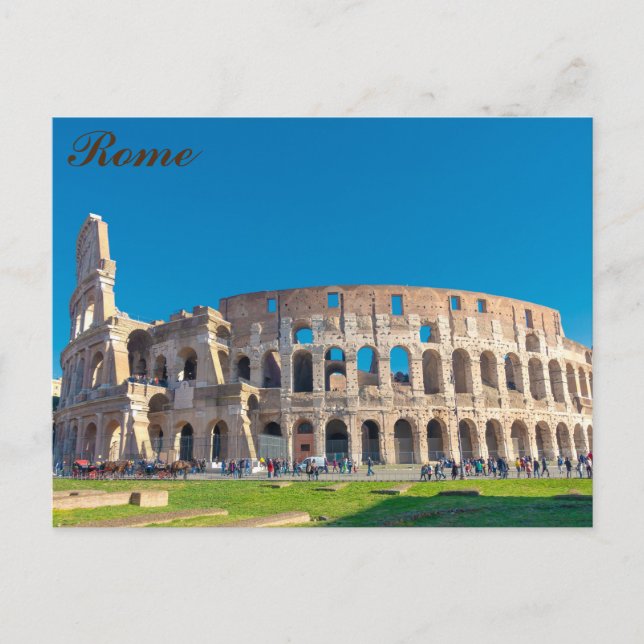 Kolosseum in Rom, Italien Postkarte (Vorderseite)