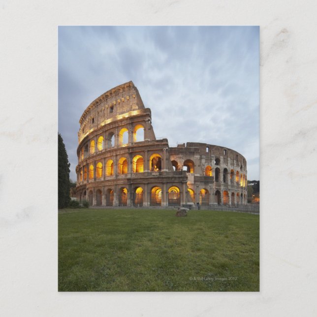 Kolosseum in Rom, Italien Postkarte (Vorderseite)