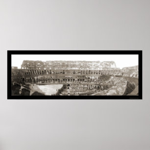 Kolosseum Interior Rome Foto 1909 Poster