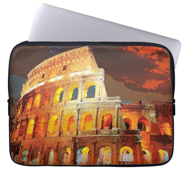 Kolosseum Italien Rom Kunst, Dichtung und Musik Vi Laptopschutzhülle (Vorderseite)