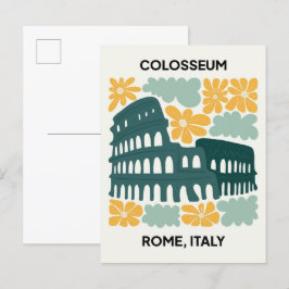 Kolosseum Rom Italien abstrakte Reise Postkarte