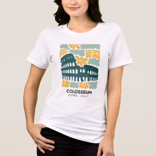Kolosseum Rom Italien abstrakte Reise Tri-Blend Shirt