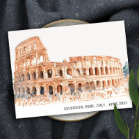 Kolosseum Rom Italien Aquarell Italienische Reise