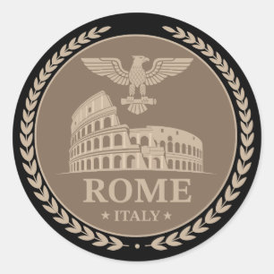 Kolosseum Rom Italien Europa Runder Aufkleber