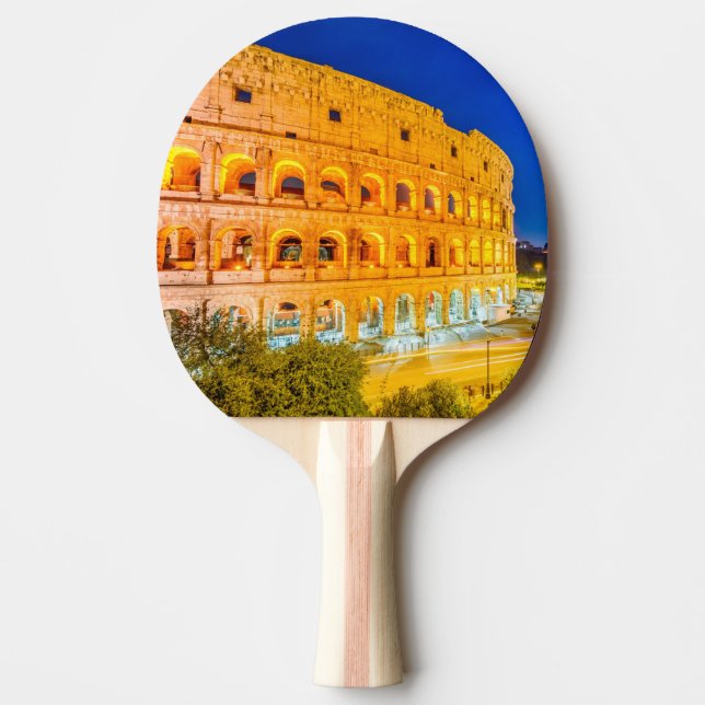 Kolosseum Rom Italien Tischtennis Schläger (Vorderseite)