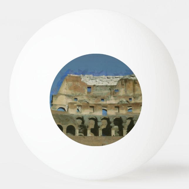 Kolosseum, Rom Tischtennisball (Vorderseite)