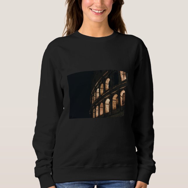 Kolosseum, Romantik, Kursivität, Reise, Europa, Sweatshirt (Vorderseite)