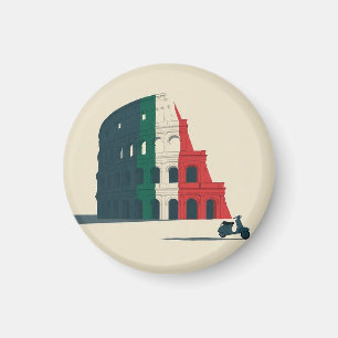 Kolosseum-Rundmagnet inspiriert von Italien Magnet